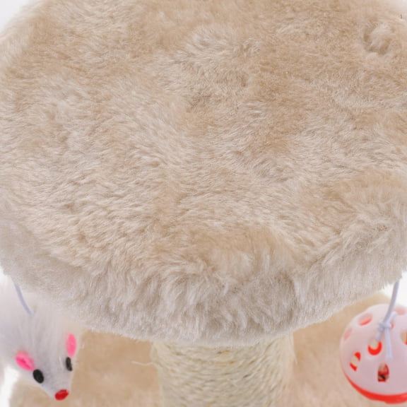 OUNONA Cute Cat Scratching Post Sisal Material for Protect Furniture Indoor Playtime 1 Set