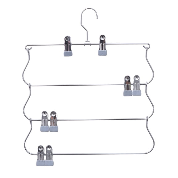OUNONA  Skirt Hangers Space Saving Trouser Multifunctional Clip