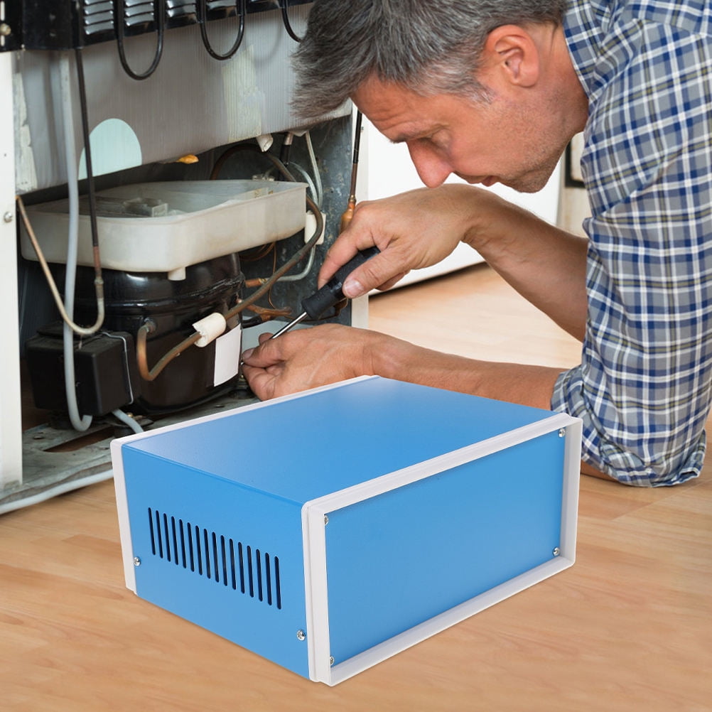 OUNONA Aluminum Electronics Project Box, Metal Enclosure for Electrical Components with Easy Installation