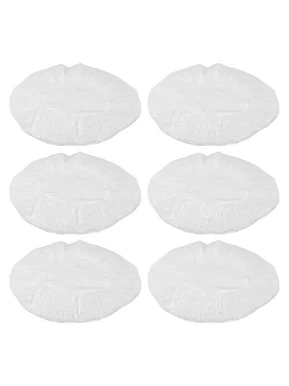 Sleep Bonnet White Cotton Polyester Elastic Mesh for Home Comfort