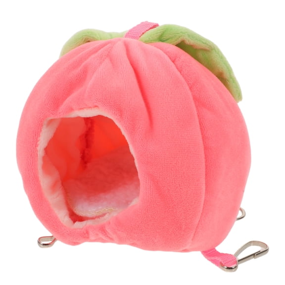 OUNONA Hamster Cotton Nest Warm Comfortable Bed Fruit Style Small Animal House
