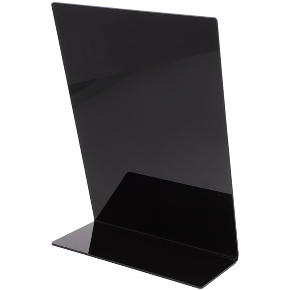 OUNONA Erasable Acrylic Chalkboard for Boutique and Buffet Menu Board Black Small