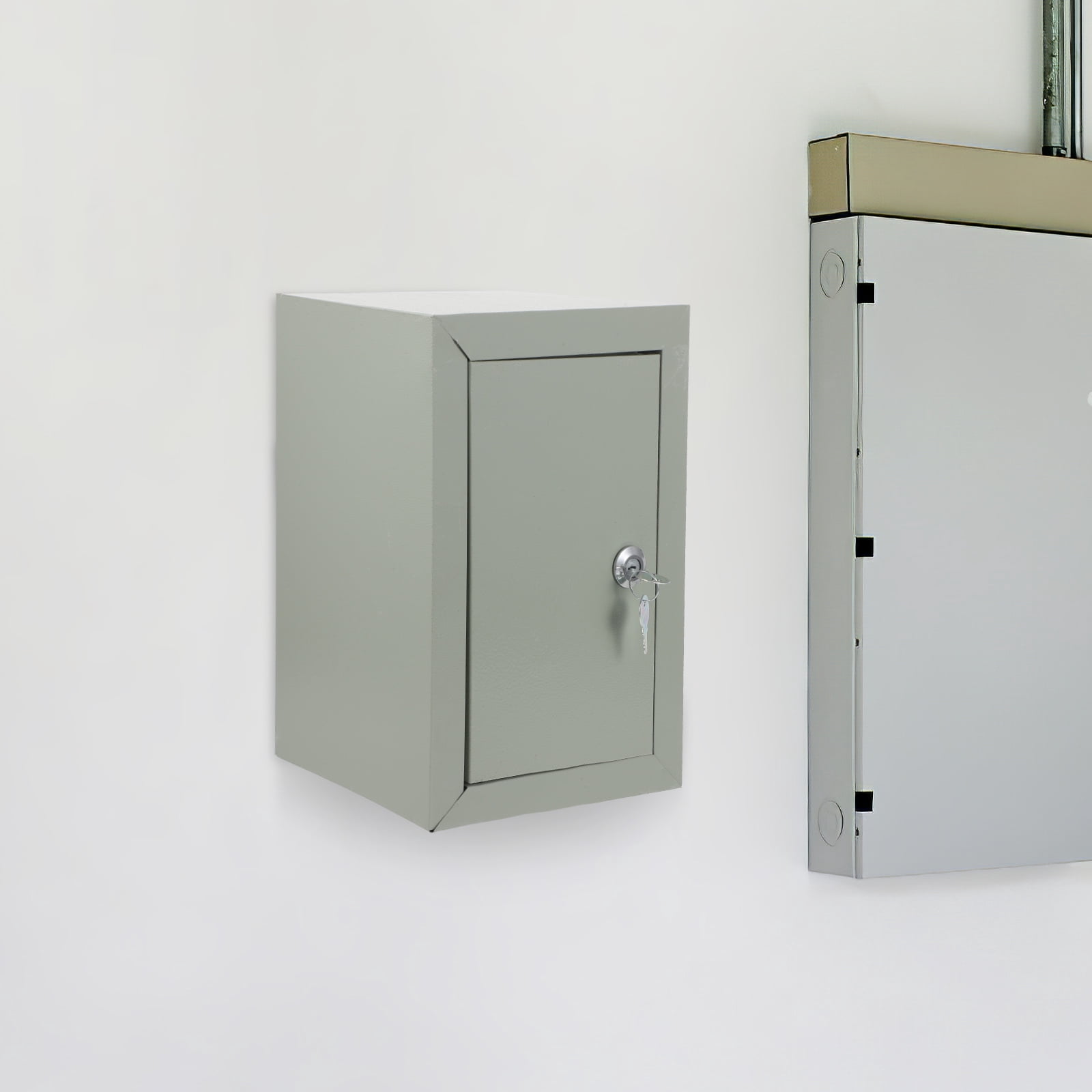 OUNONA Outdoor Breaker Box Metal Project Box Weatherproof Electrical Enclosure Light Grey