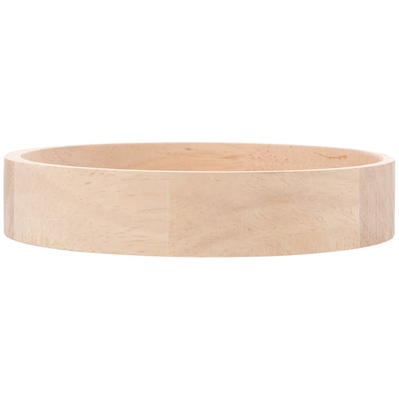OUNONA Khaki Wooden Hamster Feeding Bowl Practical Washable Feeder for Small Pets