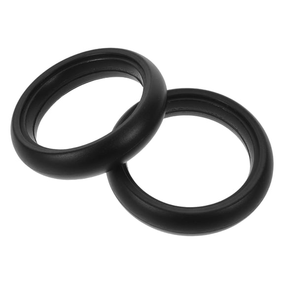 OUNONA Smooth Rubber Outer Tire for Pushchair Wheel Replacement Black Universal Fit