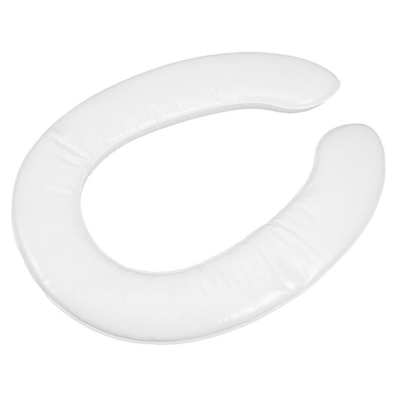 OUNONA Soft PU Potty Seat Cushion for Toddlers Boys and Girls, Comfortable Non- Toilet Trainer Seat, 1 Set White