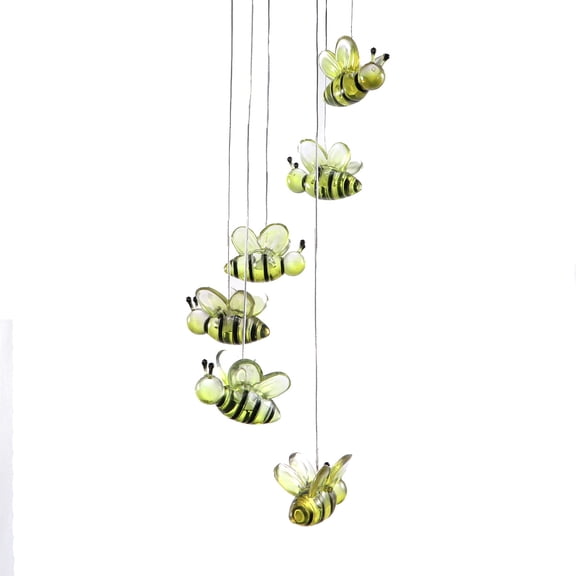 OUNONA Solar Wind Chime with LED Lights for Home Party Decoration in Changing Material