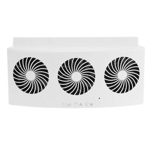 OUNONA Solar Powered Car Window Fan Auto Cool Car Cooler for Heat Reduction Car Exhaust Fan for Air Circulation Solar Car Window Vent Fan Double Cooling Car Fan
