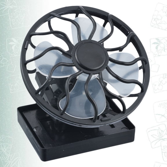 OUNONA Solar Powered Fan Cooler Fan for Home Use 1Pc