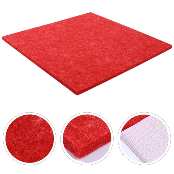 OUNONA Soundproofing Panel for Home Use with Excellent Texture and Sound Insulation Performance Red Felt 5 Pieces