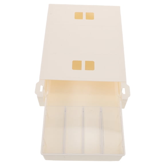 OUNONA Space Saving Under Desk Storage Drawer for Nail Supplies and Manicure Tools in White