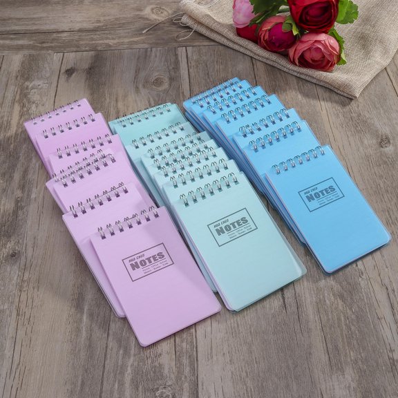 OUNONA Spiral Notebooks with Double WireBinding for Writing Assorted Color, 45 Sheets, 2 Covers