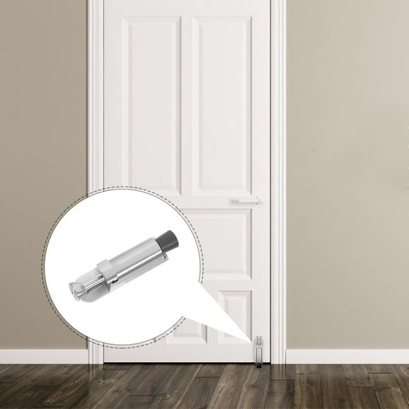 OUNONA Spring-Loaded Door Latch Kickdown Door Stop For Home Door Stopper Adjustable Door Latch For Floor Spring Loaded Step On/Off Door Stopper