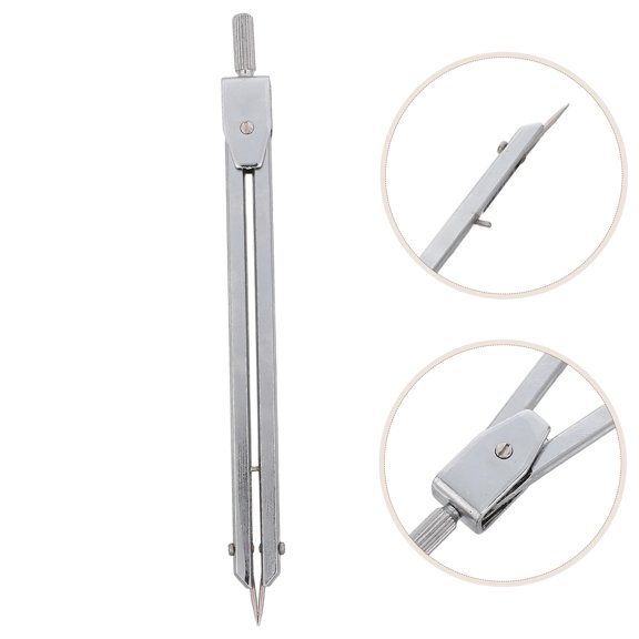 OUNONA Spring Wing Divider Compass for Woodworking and Drafting with Anti-Loosening Design