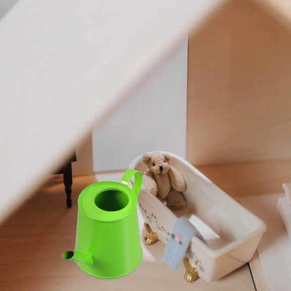 CATIEBYE Lightweight Iron Watering Can Green Decor for Study Room Hotel and Office