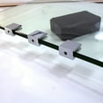 thumbnail image 1 of OUNONA Square Adjustable Glass Clips for Holding Use Silver 8 Pieces Efficient and Practical, 1 of 1