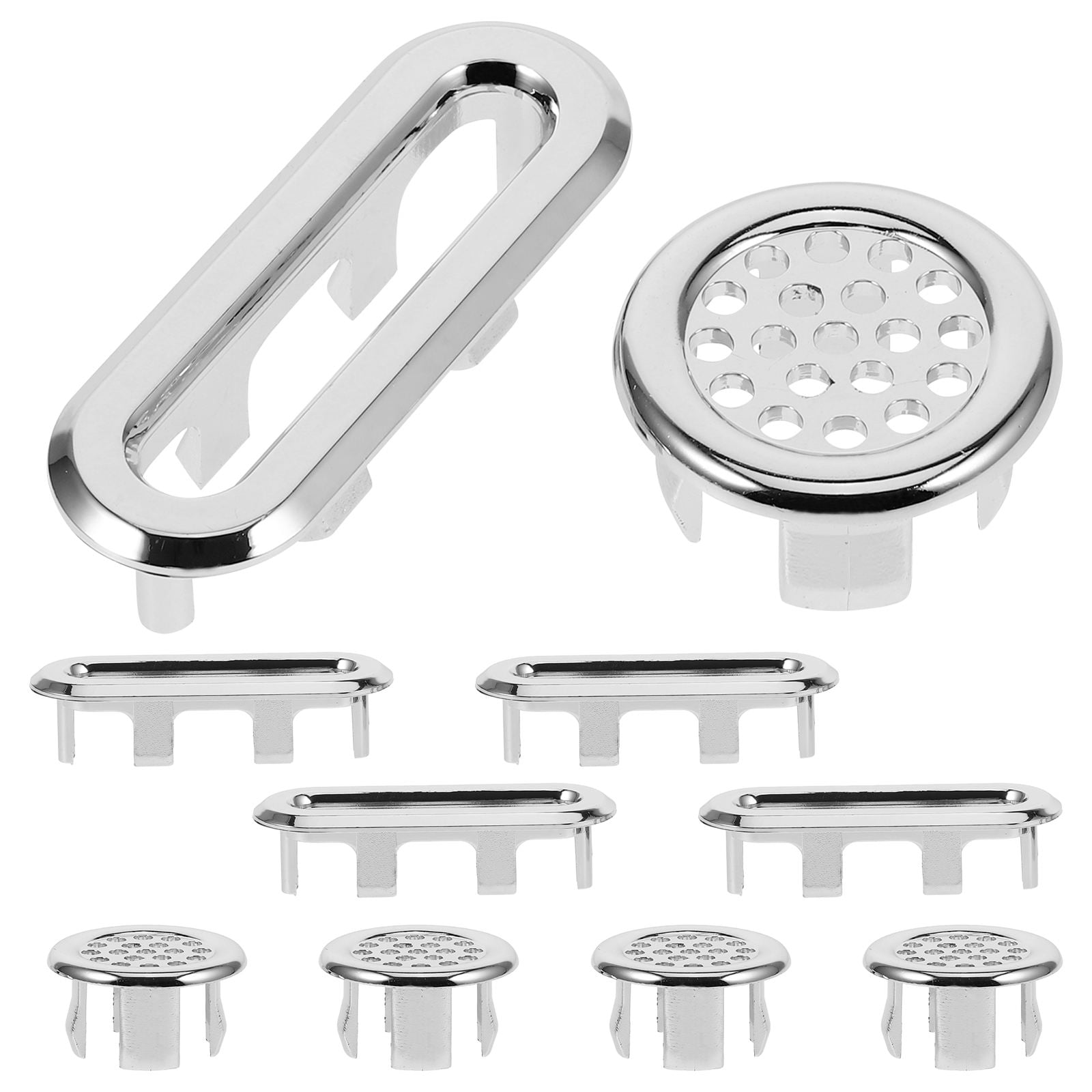 OUNONA Square Anti Clogging Bathroom Drain Sink Overflow Cap 3.00X3 ...