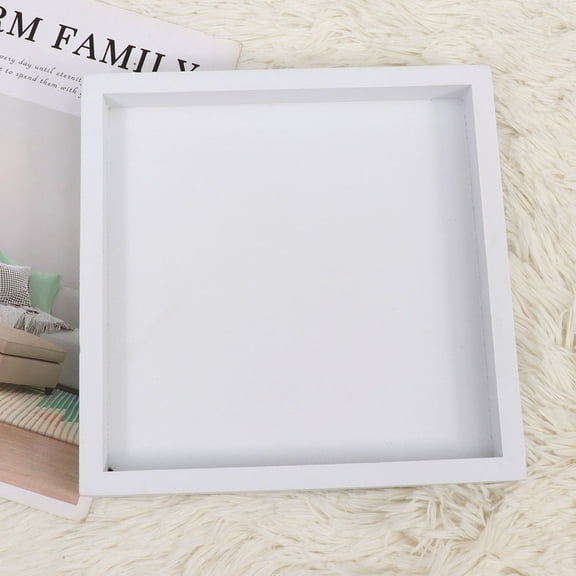 OUNONA  Square Plate Flower Pot Tray Potted Support Leakproof Base