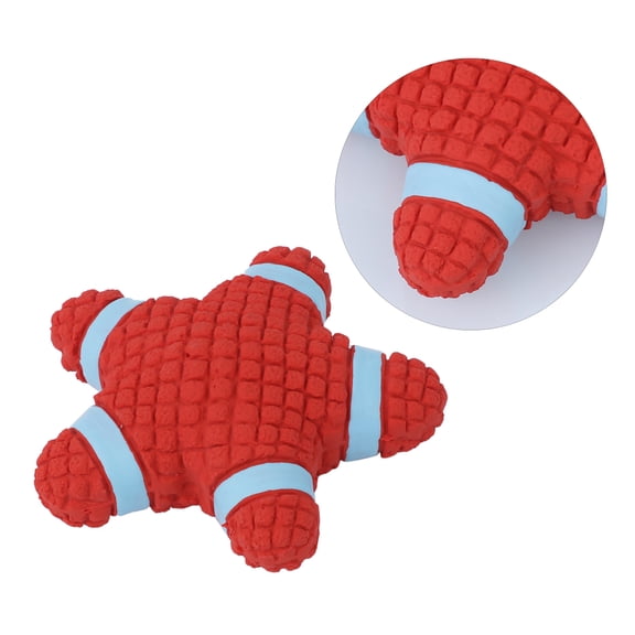 OUNONA Pet Latex Toy Interactive Latex Toy Red Chew 1Set