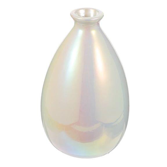 OUNONA  Stable Vase Flower Bottle Arrangement Holder Unique Green Bud Vases Colorful