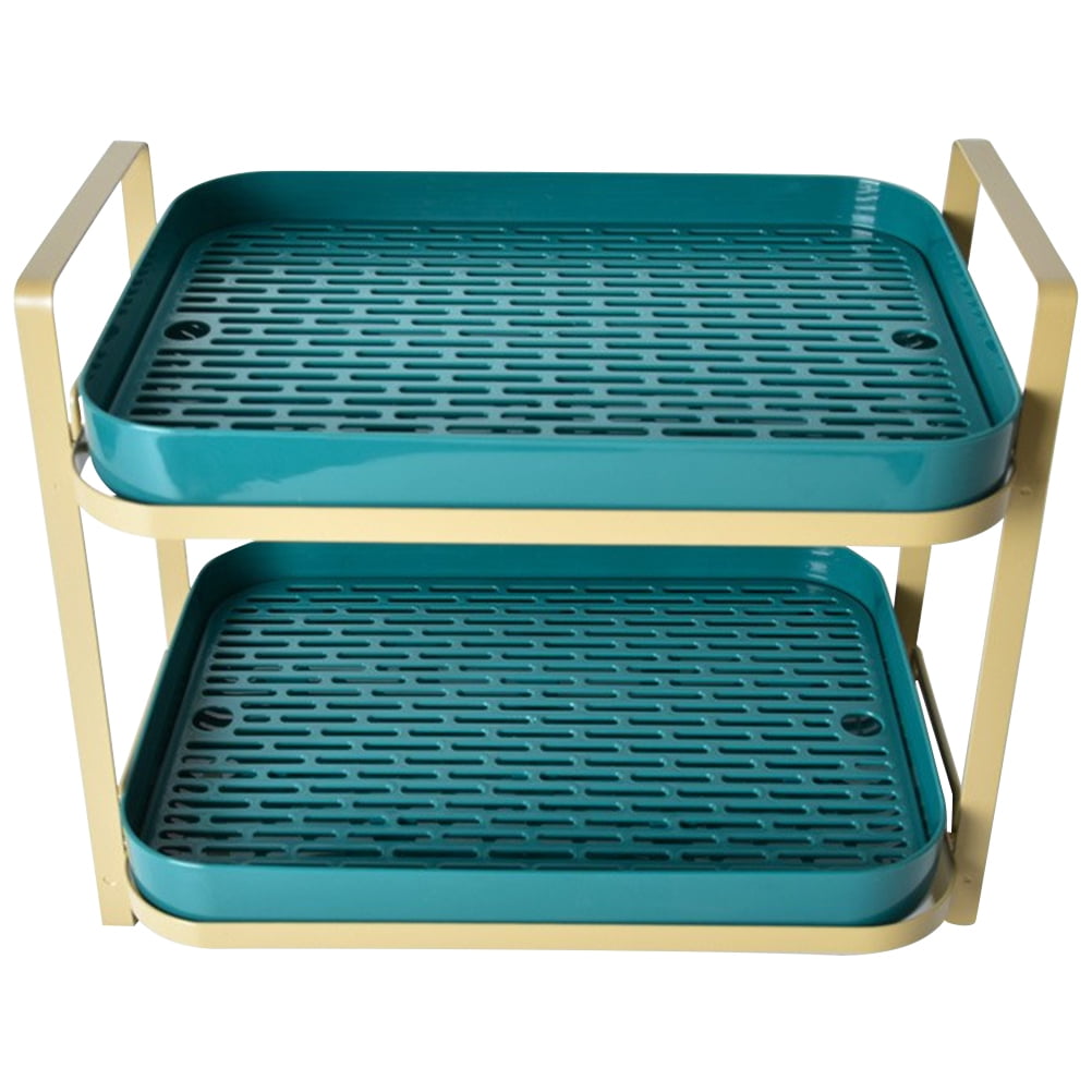 OUNONA Stackable Mug Rack 2-Layer Organizer Bar Accessory Holder Teacup ...