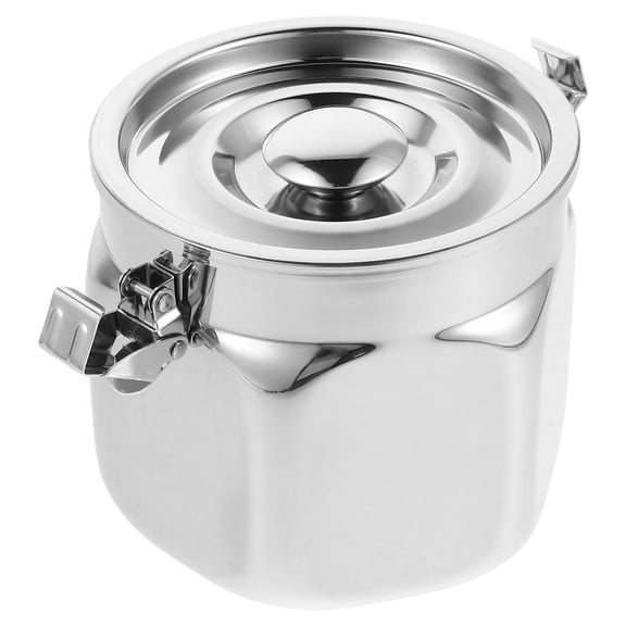 OUNONA Stainless Steel Airtight Food Container with Mirrorpolished Finish for Pantry Use