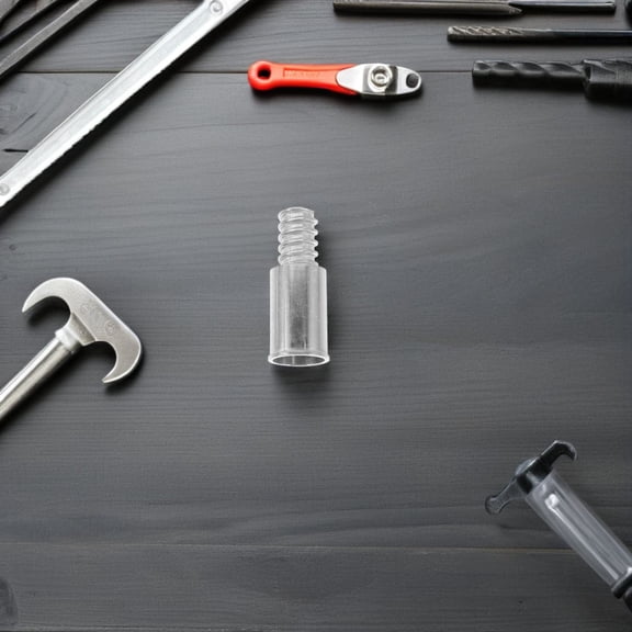 OUNONA Broom Handle Threaded Attachments in Aluminum Alloy for Adults 1Pcs