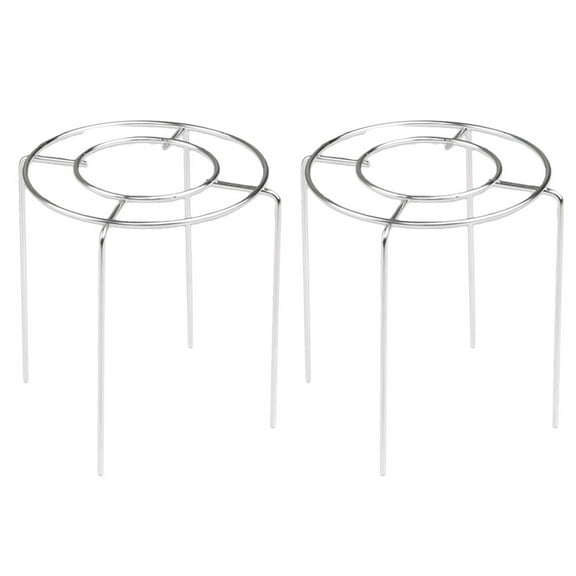 OUNONA 2Pcs Stainless Steel Round Steamer Rack for Cake Cooling and Baking Silver