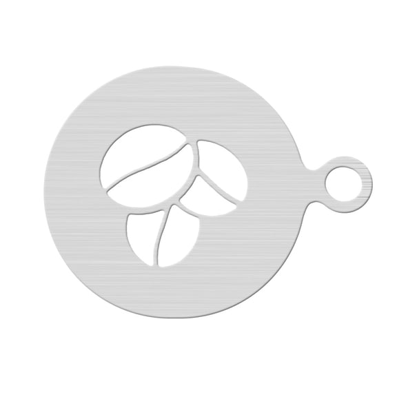 OUNONA Stainless Steel Coffee Art Stencils Template for Decorating Coffee, Mousse, Cake, Birthday with Flower Patterns