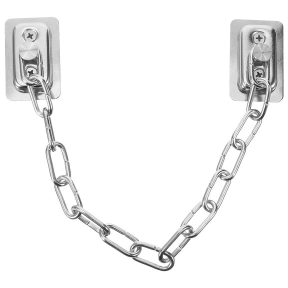 OUNONA Silver Door Chain Lock with Stainless Steel for Hotel Apartment Use