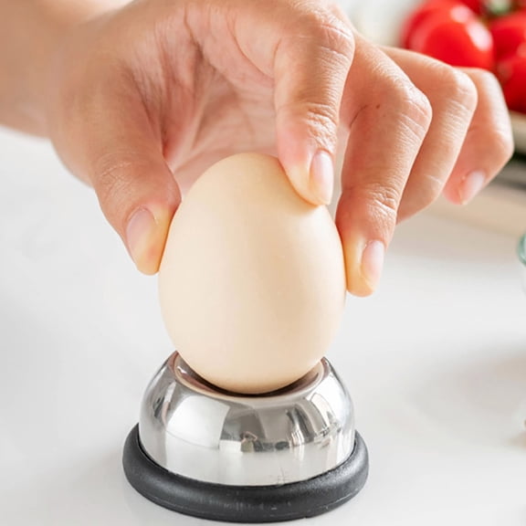 OUNONA Stainless Steel Egg Piercer Black Kitchen Gadget with Practical Egg Shell Opener Feature