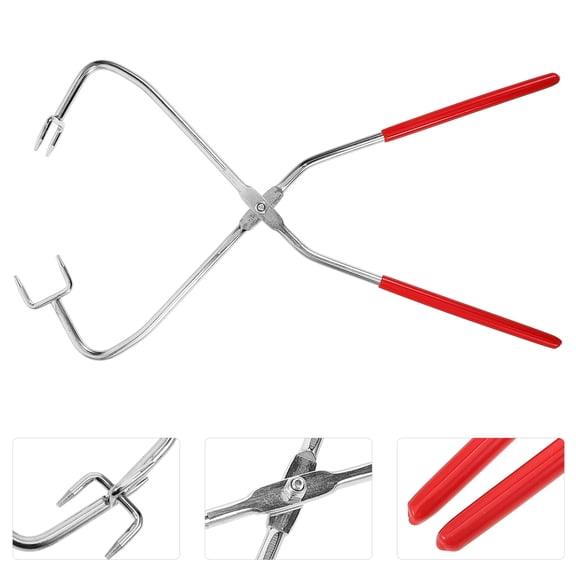 NUOLUX Versatile Stainless Glazing Plier for Clay Dipping and Glaze Blowing