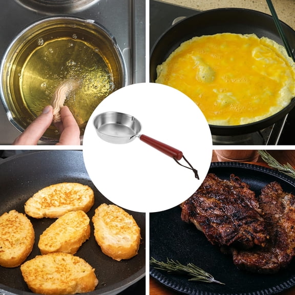 OUNONA Stainless Steel Nonstick Frying Pan Set for Everyday Cooking, and Easy to Clean, 1 Piece