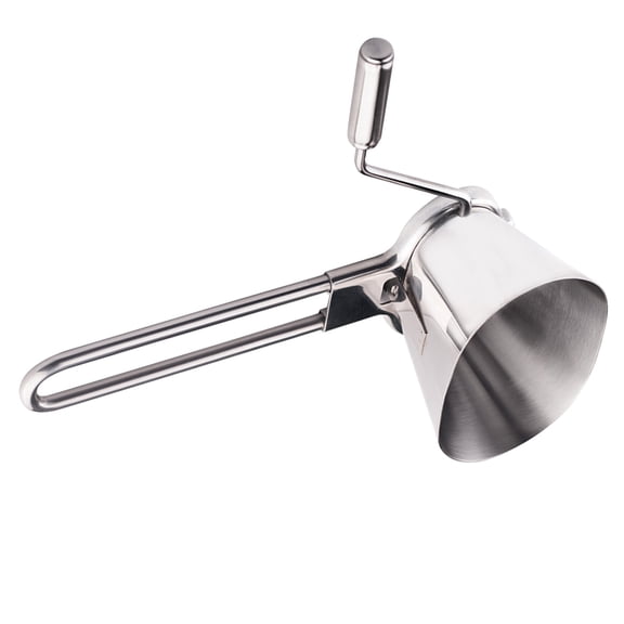 OUNONA Stainless Steel Parsley Chopper Kitchen Manual Mint Mill Grater Vegetable Grinding Tool 2pcs