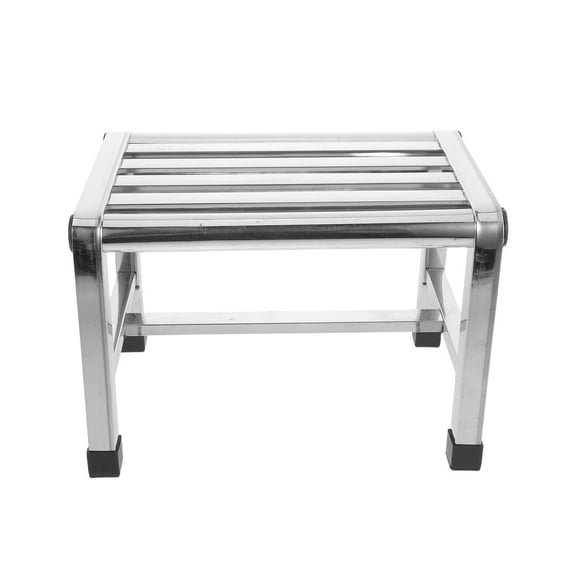 OUNONA Stainless Steel Shower Stool Small Waterproof Bathroom Bench Seat for Seniors and Adults