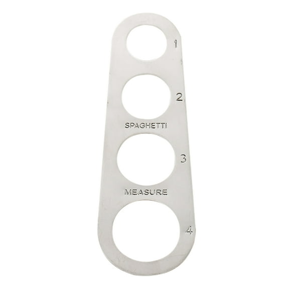 OUNONA Stainless Steel Spaghetti Measure Tool Portion Measuring Plate Server Silver