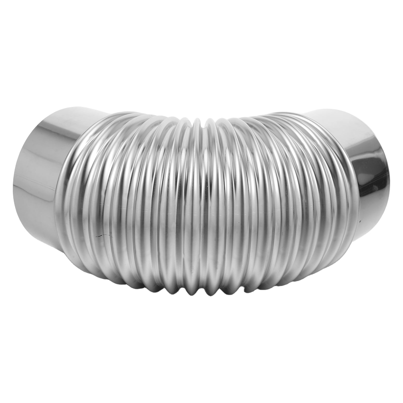 OUNONA Leakproof Stainless Steel Stove Pipe Elbow with Welded Vent Connector for Home Fireplace and Ductwork