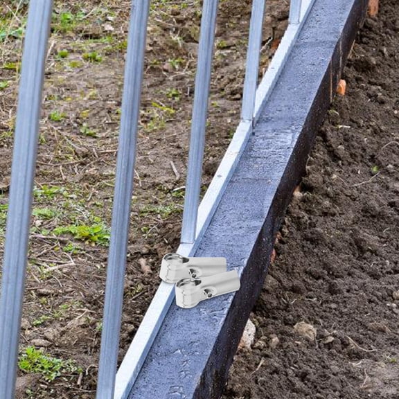 OUNONA Stainless Steel T Pipe Connector for Garden Easy Installation Silver 4 Pieces