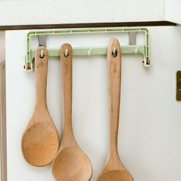 OUNONA Stainless Steel and ABS Folding Hook Board Free Hanging Shelf for Home Kitchen Bathroom 2 Pcs