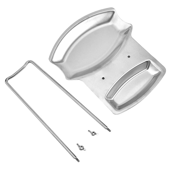 Moluckfu Simple Design Stainless Steel Pot Lid Holder 1Pack