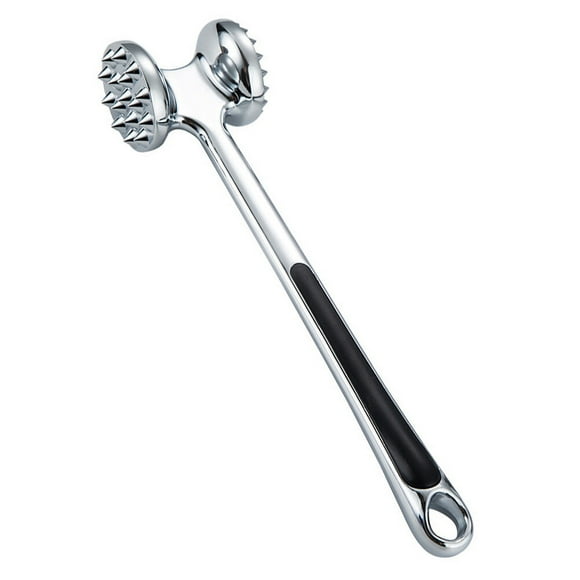 OUNONA Steak Hammer Meat Tenderizer Mallet Loose Needle Beef Jerky Silver