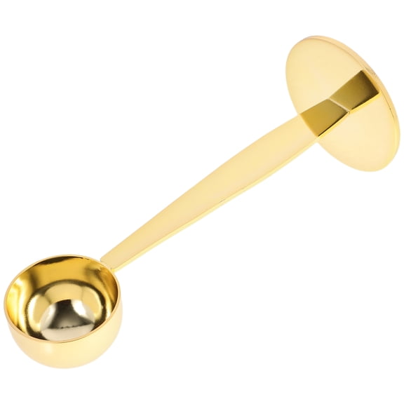 OUNONA Kitchen Coffee Measuring Spoon Stainless Steel with Pressed Bottom for Coffee Beans