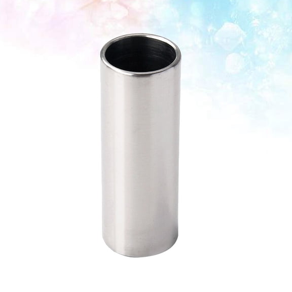 OUNONA Steel String Slider Plated Silver Metal Finger Tube for Guitar Use with Smooth Edges and Excellent Sustain