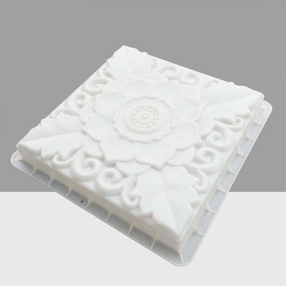 OUNONA Stepping Stone Moulds Paver Stone Mold Plastic Square 1Pack for Homeowners