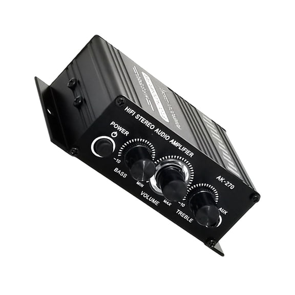 OUNONA Digital Audio Power Amplifier Black Aluminum Alloy Low Distortion