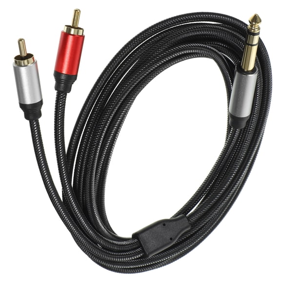 WEAVILUX Microphone Accessories Audio Cable Black Tinned Copper Wire Audio Transfer Recording 1Set