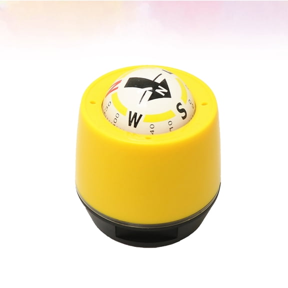 OUNONA Stick On Compass For Car Compass Ball Plastic Dashboard Navigation 1Pack
