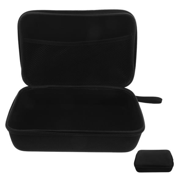 FOLOYORI Black Eva Travel Earbuds Organizer Compact Protective Case for Cable and Headphone Storage