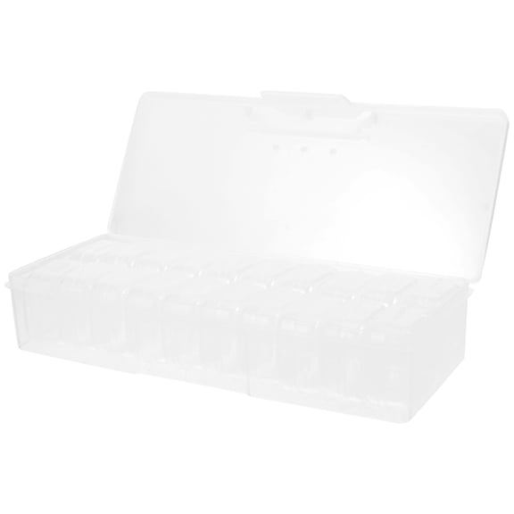 OUNONA Storage Boxes with Lids Plastic Storage Box Travel 19.20X7.60X3.90CM