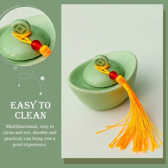 CATIEBYE Ceramic Tea Containers Green 1Pack Sealed Storage